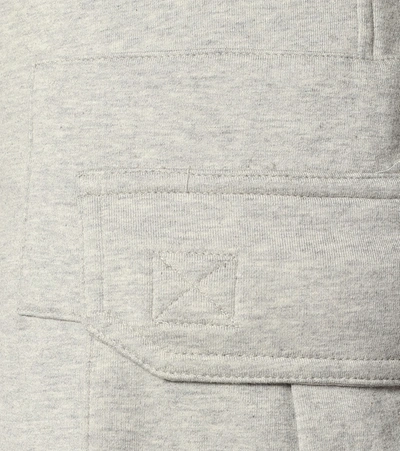 Shop Norma Kamali Stretch-cotton Sweatpants In Grey