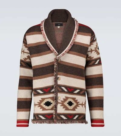 Shop Alanui Upland Cowboy Cardigan In Multicoloured