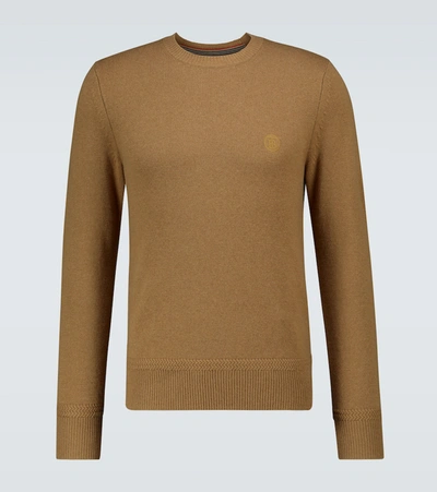 Shop Burberry Lapworth Cashmere Sweater In Beige