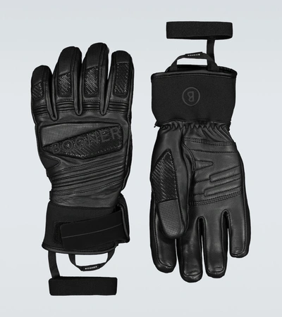 Shop Bogner Silvio Gloves In Black