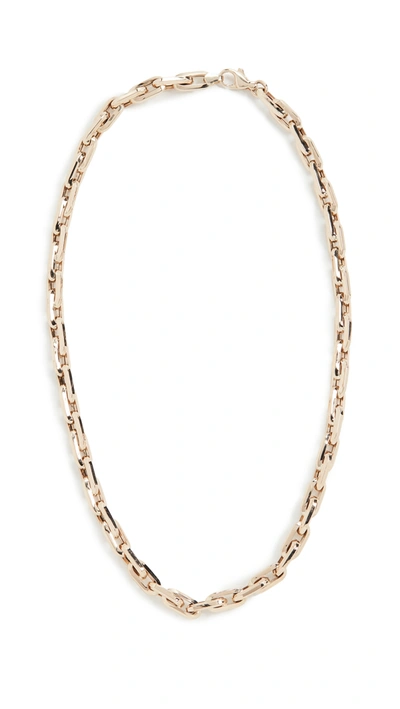Shop Adina Reyter 14k Thick Cable Chain Neckalce In Yellow Gold