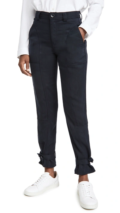 Shop Trave Darcy Cinched Trousers In Newport Blue