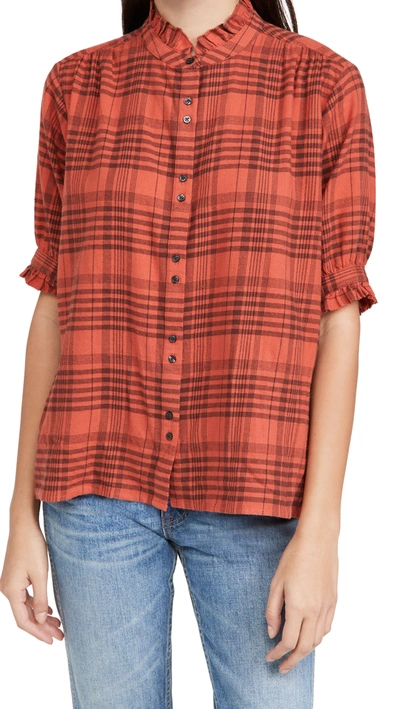 Shop The Great The Cedar Top In Barn Red Plaid