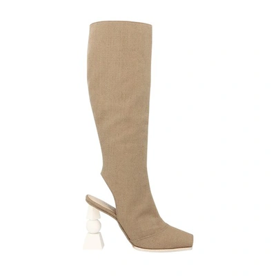 Shop Jacquemus Olive Boots In Brown