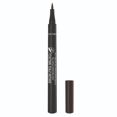 Rimmel Brow Pro Micro 24hr Precision-stroke Pen 1ml (various Shades) - 004 Dark Brown In 004 Dark Brown