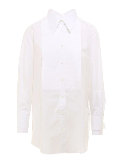 Shop Dolce & Gabbana Poplin Cotton Shirt In White