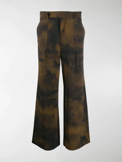 Shop A-cold-wall* * Terrain Print Trousers In Green