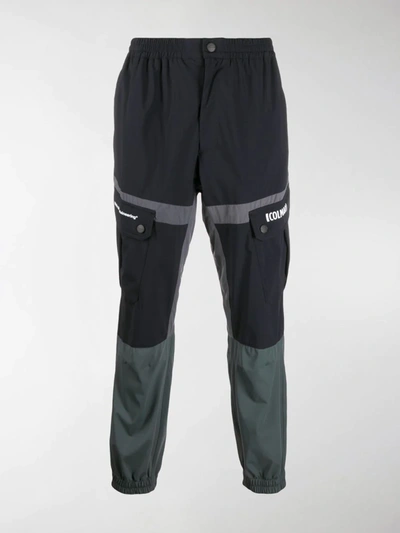 Shop White Mountaineering Colour Block Utility Trousers In Black