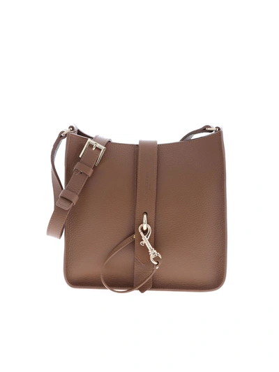 Shop Lancaster Logo Bag In Camel Color