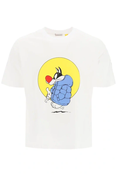 Shop Moncler Genius 1 Sylvester T-shirt In White