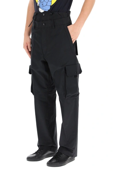 Shop Moncler X Jwanderson  Genius 1 Cargo Pants In Black