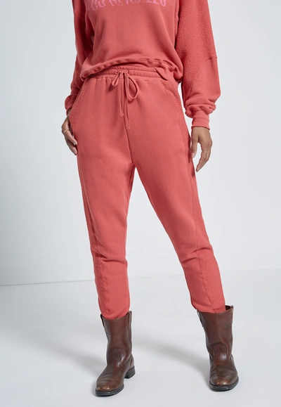 Shop Current Elliott The Hunt Sweatpant With Seaming - 3 / Red Hot