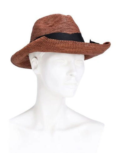 Shop Sensi Studio Hat In Brown