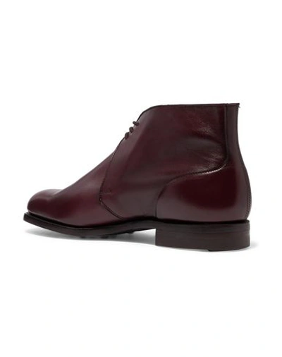 Shop Purdey Ankle Boots In Maroon