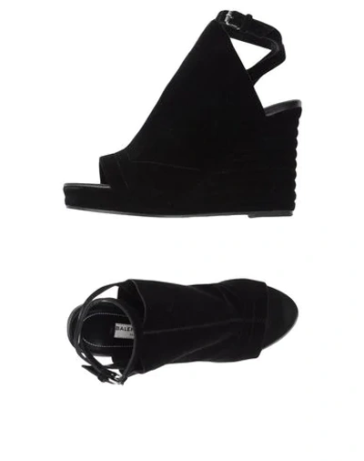 Shop Balenciaga Sandals In Black