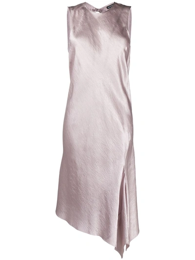 Shop Ann Demeulemeester Asymmetric Dress In Pink