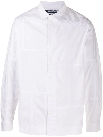 Shop Jacquemus Carro Piped Shirt In White