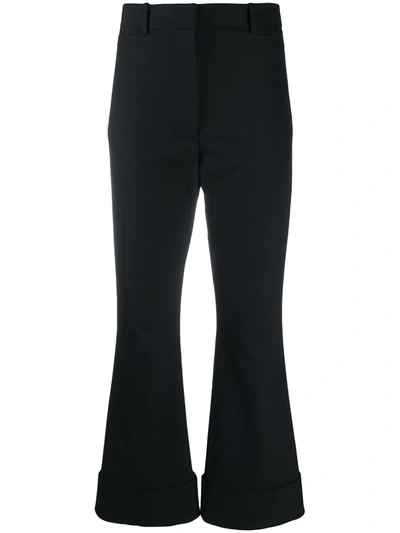 Shop Joseph Tile Cropped Trousers In Black