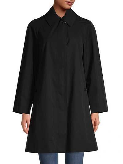 Shop Burberry Richmond Cotton Gabardine Short Car Coat In Black