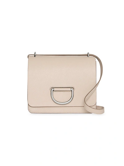 Burberry Small D-ring Leather Crossbody Messenger Bag In Stone