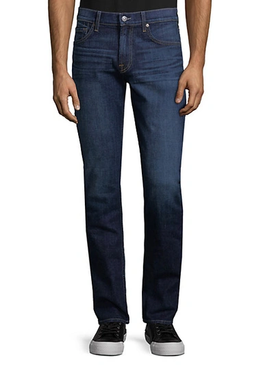 Shop 7 For All Mankind Slimmy Straight-fit Jeans In Washed Out