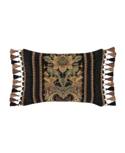 Shop J Queen New York Toscano Decorative Pillow, 15" X 22" Bedding In Black