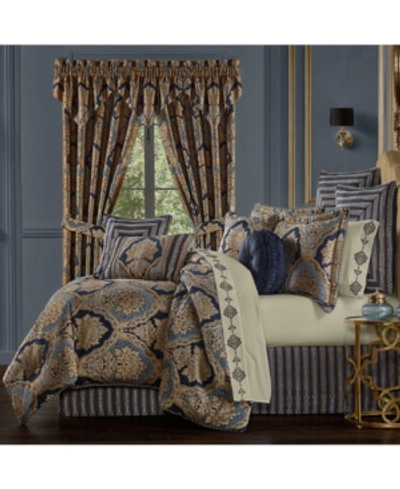 Shop J Queen New York Bristol 4-pc. Comforter Set, King In Indigo