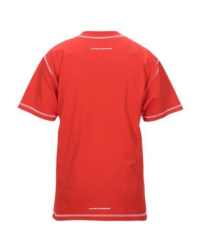 Shop United Standard Man T-shirt Red Size Xl Cotton