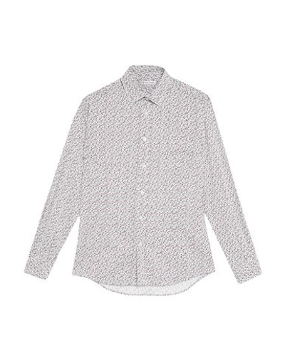 Shop Grey Daniele Alessandrini Man Shirt White Size 16 ½ Cotton, Elastane