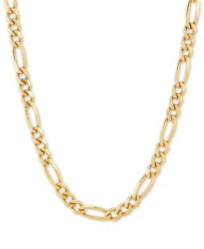 Shop Giani Bernini Figaro Link 18" Chain Necklace In 18k Gold-plated Sterling Silver