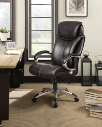 Shop Serta Big Tall Executive Office Chair In Dark Brown