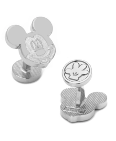 Shop Cufflinks, Inc Mickey Mouse Cufflinks In Silver
