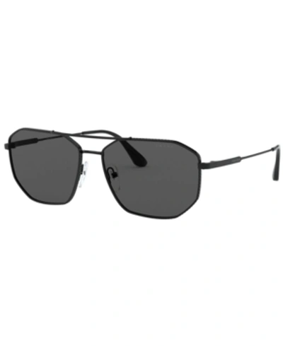 Shop Prada Men's Sunglasses, Pr 64xs 60 In Black