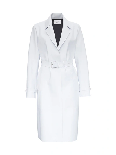 Shop Coperni Trompe-loeil Belted Coat In White