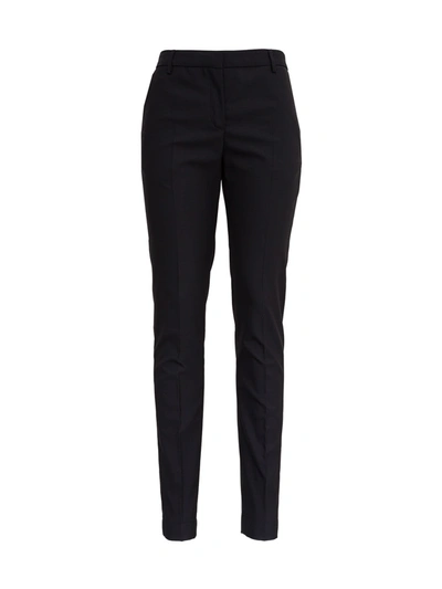 Shop Tonello Black Pants In Stretch Wool