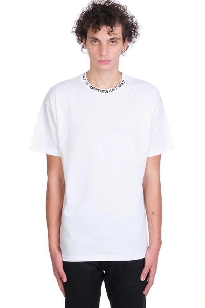 Shop Raf Simons T-shirt In White Cotton