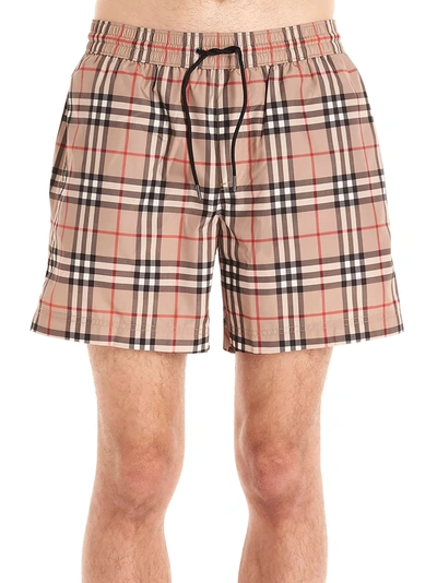 Shop Burberry Grafton Swimshorts In Multicolor