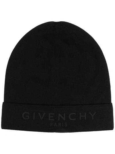 Shop Givenchy Logo-print Beanie In 黑色