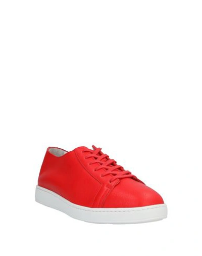 Shop Santoni Sneakers In Red