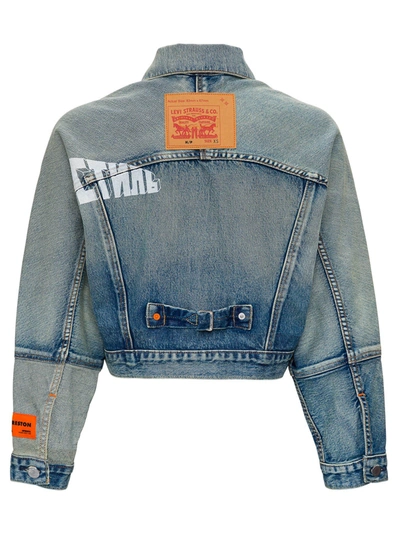 Shop Heron Preston Levi's® X  Trucker Jacket In Blu