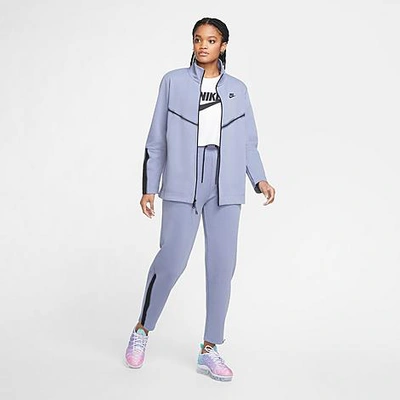 Shop Nike Women's Sportswear Tech Fleece Pants In Purple