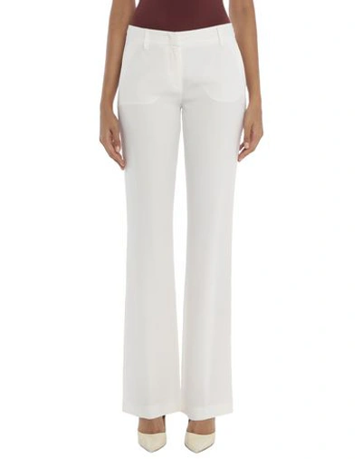 Shop Prada Casual Pants In White