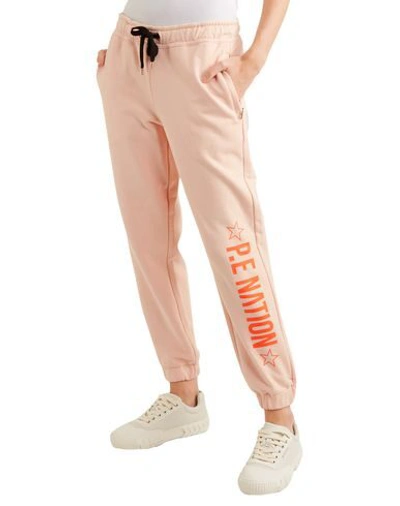 Shop P.e Nation Casual Pants In Pale Pink