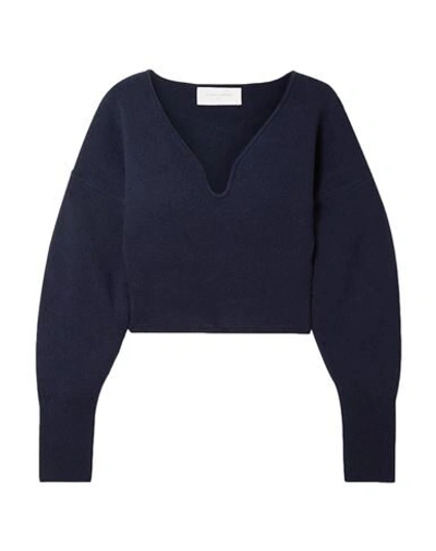 Shop Esteban Cortazar Woman Sweater Midnight Blue Size Xl Wool, Cashmere, Elastane