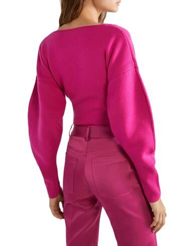 Shop Esteban Cortazar Woman Sweater Fuchsia Size Xl Wool, Cashmere, Elastane In Pink