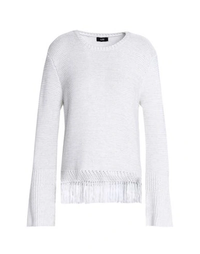 Shop Line Sweater In Light Grey
