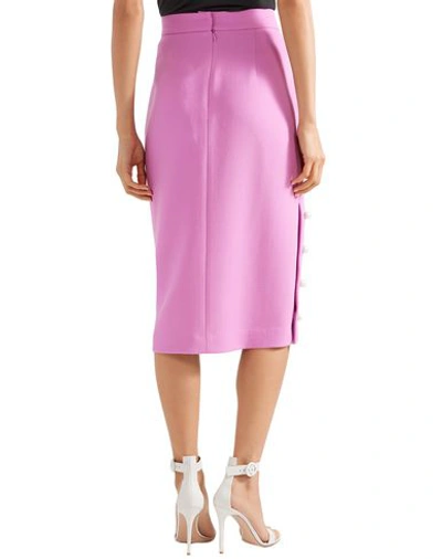 Shop Lela Rose Midi Skirts In Purple