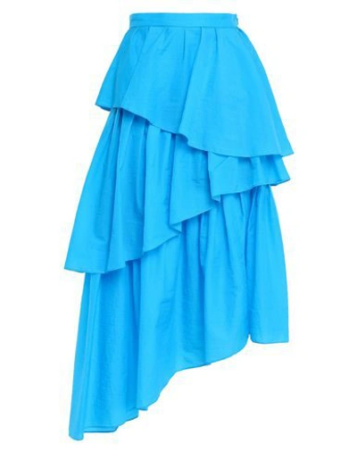 Shop House Of Holland Long Skirts In Azure