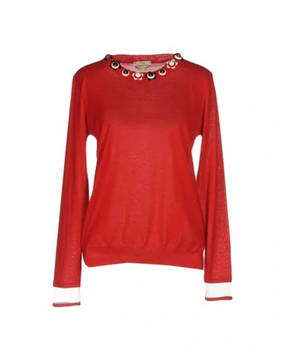 Shop Fendi Cashmere Blend In Red