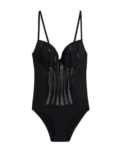 Shop La Perla One-piece Swimsuits In Black